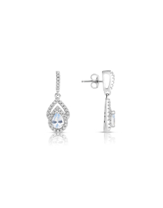 Bijuterii stud dama, Cercei argint 925 stud lung lacrima cu spinel si cubic zirconia R2AQYL367U00LAFBQ, bb-shop.ro
