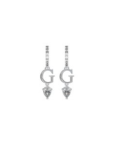 Cercei lungi dama, Cercei Guess Huggie Me lungi cu cristale JUBE03142JWRHT-U, bb-shop.ro