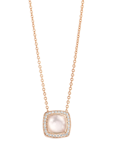 Colier Tirisi Jewelry Milano aur 18 kt cu diamante si cuart alb TP9186WQ-P, 02, bb-shop.ro