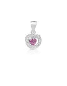 Bijuterii, Pandantiv argint 925 inima si cubic zirconia violet E613799-PD-LT.AMW, bb-shop.ro