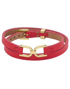 Bratara Fossil Heritage D Link red leather JF04436710, 02, bb-shop.ro