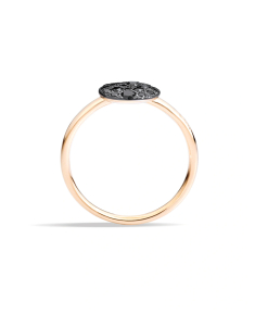 Inel Pomellato Sabbia aur 18 kt cu diamante negre PAB4070O7000DBK00, 002, bb-shop.ro