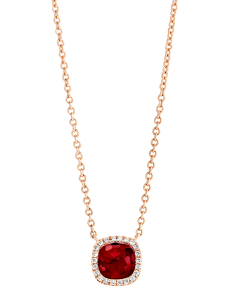 Colier Tirisi Jewelry Milano aur 18 kt cu diamante si rubin TP9152RU-P, 02, bb-shop.ro