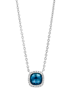 Colier Tirisi Jewelry Milano aur 18 kt cu diamante si topaz london
