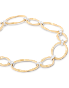 Bijuterii de lux dama, Bratara Marco Bicego Marrakech Onde aur 18 kt cu diamante BG783-B2-YW, bb-shop.ro