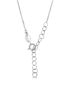 Bijuterii cristal, Colier argint 925 lacrima si cristal negru 31952AG-RH-CSN, bb-shop.ro