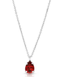 Colier Colier argint 925 lacrima cu cristal rosu 31952AG-RH-SCL, 02, bb-shop.ro