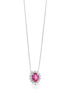 Colier Comete Gold Fantasia Di Topazio roz cu diamante GLB1581, 02, bb-shop.ro