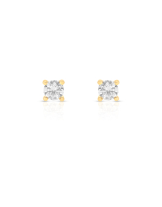 Cercei aur 18 kt punto luce cu diamante OR001-Y-0.60CT, 001, bb-shop.ro
