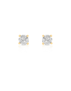 Cercei aur 18 kt punto luce cu diamante OR001-Y-0.80CT, 001, bb-shop.ro