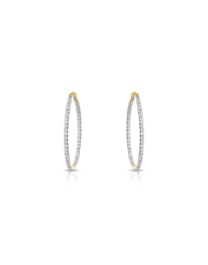 Bijuterii, Cercei Vida aur 18 kt rotunzi cu diamante GO52903E-WD8YN, bb-shop.ro