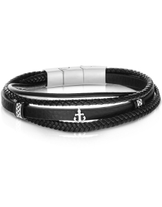 Bratara Free Spirit piele si ancora