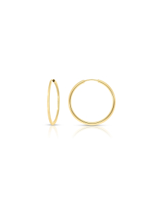Bijuterii rotunzi dama argint, Cercei argint 925 rotunzi TG002-YG, bb-shop.ro
