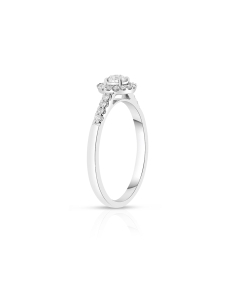 Bijuterii halo pave diamant, Inel de logodna 365 Love aur 14 kt halo pave cu diamante AS52314R-WD4WN, bb-shop.ro