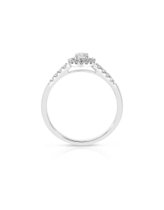 Bijuterii halo pave diamant, Inel de logodna 365 Love aur 14 kt halo pave cu diamante AS52314R-WD4WN, bb-shop.ro