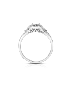 Inele baguette aur, Inel 365 Love aur 14 kt baguette pave cu diamante FI50659R-WD4WZ, bb-shop.ro