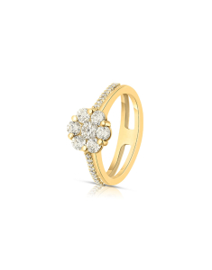 Inel de logodna aur 14 kt bouquet pave cu diamante RG068251-214-Y, 02, bb-shop.ro