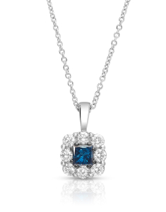 Colier 365 Love aur 14 kt cu diamant albastru FI50285U-UD4WP, 001, bb-shop.ro