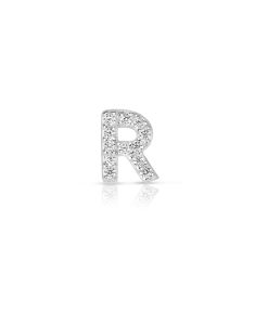 Cercei argint 925 stud litera R si cubic zirconia R2AQD6007U00LBFB0, 02, bb-shop.ro