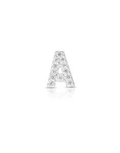 Cercei argint 925 stud litera A si cubic zirconia R2AQCW007U00LBFB0, 02, bb-shop.ro