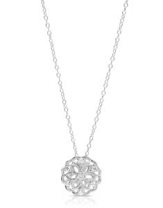 Bijuterii argint, Colier argint 925 cu floare si cubic zirconia R3AQ3L006F00LAFB0, bb-shop.ro