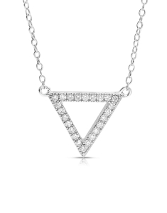 Colier argint 925 cu triunghi si cubic zirconia R0A5CV001500LAFB0, 001, bb-shop.ro
