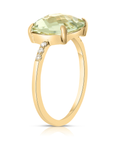 Inel Zoccai Dama aur 18 kt cu diamante si ametist verde ZZAN1072GGAVDI, 001, bb-shop.ro