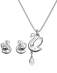 Set bijuterii Swarovski Iconic Swan 5660597, 002, bb-shop.ro