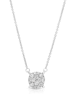 Colier Luna aur 14 kt bouquet cu diamante HE52499U-WD4WN, 02, bb-shop.ro