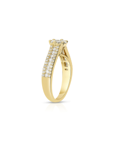 Inel de logodna aur 14 kt bouquet pave cu diamante RG101701-214-Y, 001, bb-shop.ro