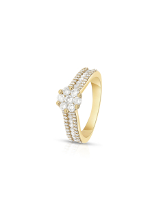 Inel de logodna aur 14 kt bouquet pave cu diamante RG101701-214-Y, 02, bb-shop.ro