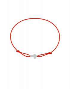 Bijuterii EKAN, Bratara Ekan snur textil cu aur 14 kt cruce XB42690L-R-AK, bb-shop.ro