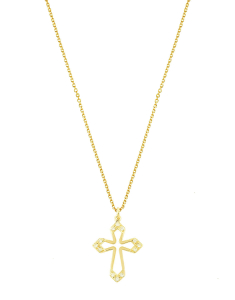 Bijuterii rolo dama aur, Colier Ekan Diamonds aur 14 kt cruce XK1642M0, bb-shop.ro