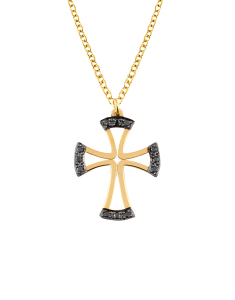 Coliere dama aur, Colier Ekan Diamonds aur 14 kt cruce XK1640M0M, bb-shop.ro