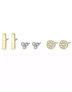 Cercei Fossil All Stacked Up stud set JF04319SET, 02, bb-shop.ro