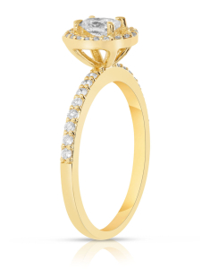 Inel de logodna aur 14 kt halo pave cu diamante RG103892-30-214-Y, 001, bb-shop.ro