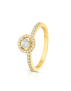 Inel de logodna aur 14 kt halo pave cu diamante RG103890-20-214-Y, 02, bb-shop.ro