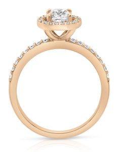 Inel de logodna aur 14 kt halo pave cu diamante RG103890-40-314-P, 002, bb-shop.ro