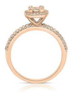 Inel de logodna aur 14 kt baguette pave cu diamante RG103883-314-P, 002, bb-shop.ro