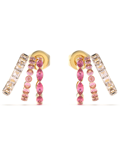 Cercei Guess Crazy Earring stud lung si cristale roz JUBE03307JWYGPKT-U, 02, bb-shop.ro
