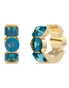 Cercei Guess Crazy Earring rotunzi si cristale albastre JUBE03305JWYGBLT-U, 02, bb-shop.ro