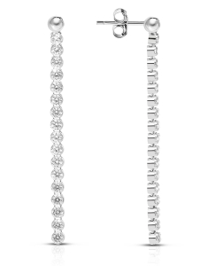 Cercei argint 925 stud lung si cubic zirconia XOR03256-RH-W, 02, bb-shop.ro