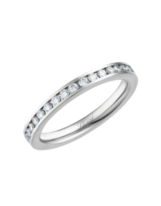 Inel Chopard Timeless Wedding Band platina cu diamante 827339-9110, 02, bb-shop.ro