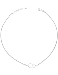 Colier argint 925 mesh cu cercuri R230A-CL3-RH, 02, bb-shop.ro