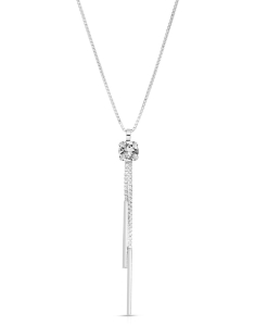 Bijuterii box, Colier argint 925 si cristal 31446AG-RH-C, bb-shop.ro