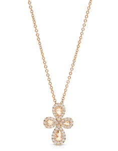 Colier Valentina Callegher aur 18 kt cruce cu diamante 8949-ORROS-P, 02, bb-shop.ro