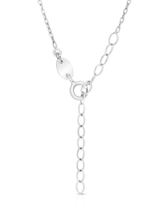 Bijuterii rolo argint, Colier argint 925 si cristale 32939AG-RH-C, bb-shop.ro