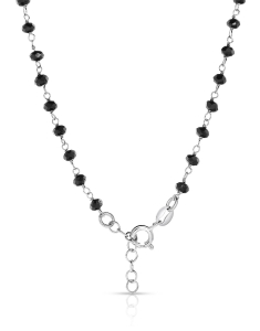 Colier argint 925 rosario icoana si cruce cu cristale negre ROGDGCN3-RH, 002, bb-shop.ro