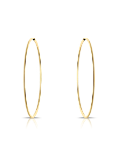 Bijuterii rotunzi dama, Cercei aur 14 kt rotunzi FX002-OR50-Y, bb-shop.ro