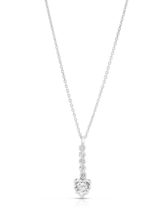 Colier Colier argint 925 cu inima si cristale 32735AG-RH-C, 02, bb-shop.ro